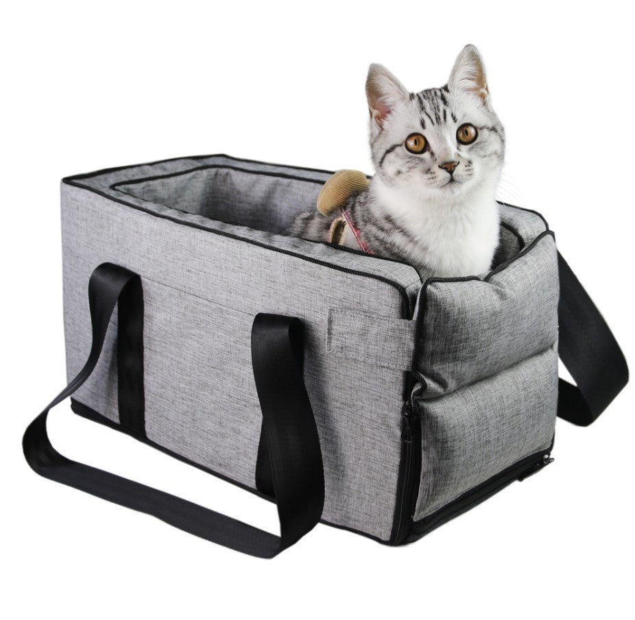 Sac de Transport Voiture 2-en-1 pour Chats et Chiens – Portable, Confortable et Sécurisé