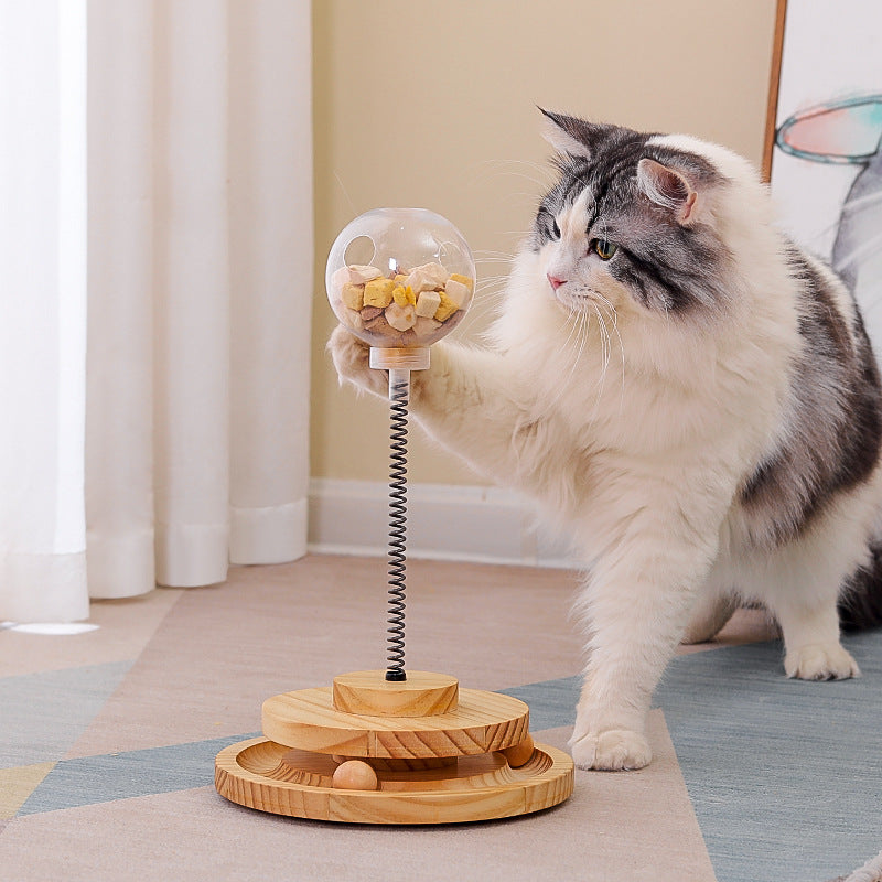 Balle Distributeur de Friandises pour Chats et Petits Chiens – Jouet Interactif Anti-Ennui