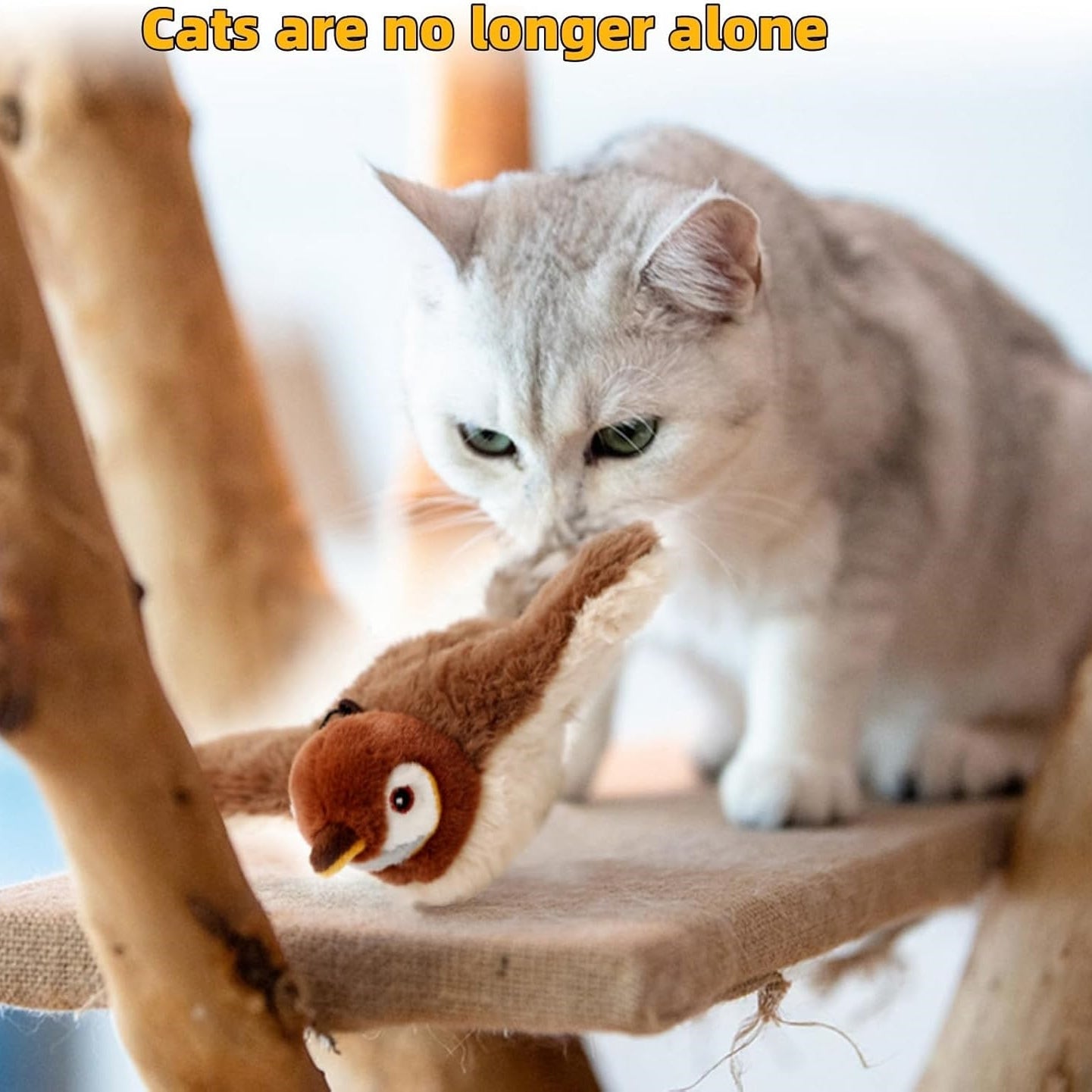 ChattyGazouille – L’Oiseau Volant Interactif qui Fait Gazouiller votre Chat ! 🐦✨
