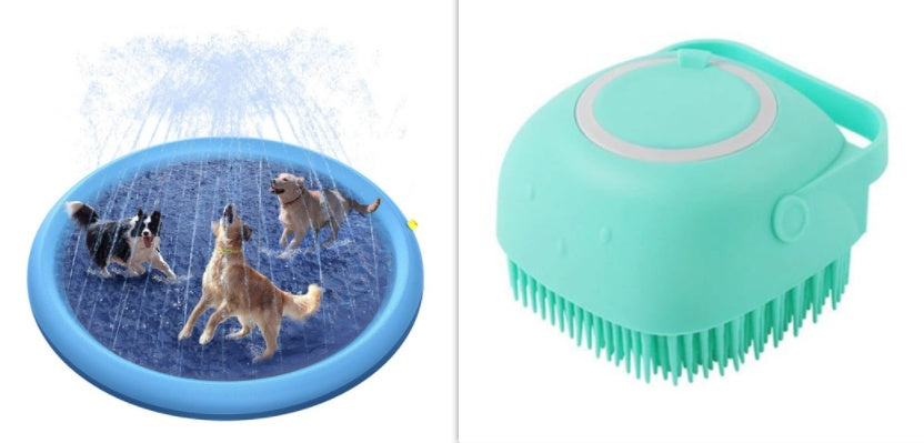Tapis de Jeu Aquatique Interactif pour Animaux – Spray d’Eau Amusant pour Chiens et Chats, PVC Durable, Disponible en 100/150/170 cm