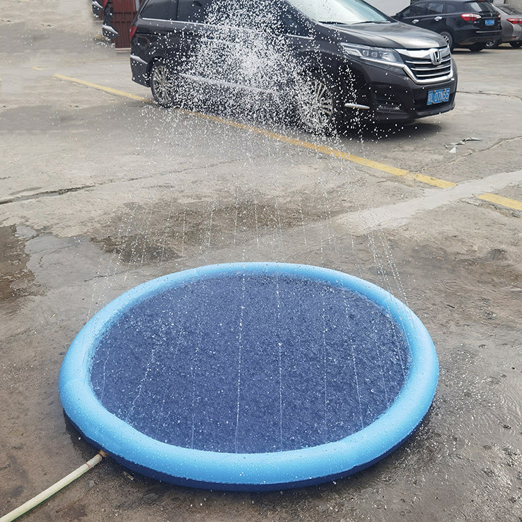 Tapis de Jeu Aquatique Interactif pour Animaux – Spray d’Eau Amusant pour Chiens et Chats, PVC Durable, Disponible en 100/150/170 cm