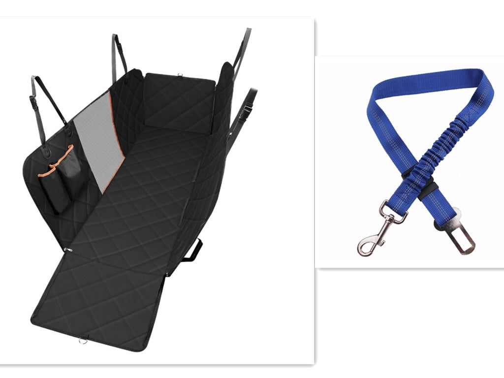 Housse de Siège Voiture Imperméable & Anti-Rayures pour Chien (Protection Totale + Filet Anti-Stress