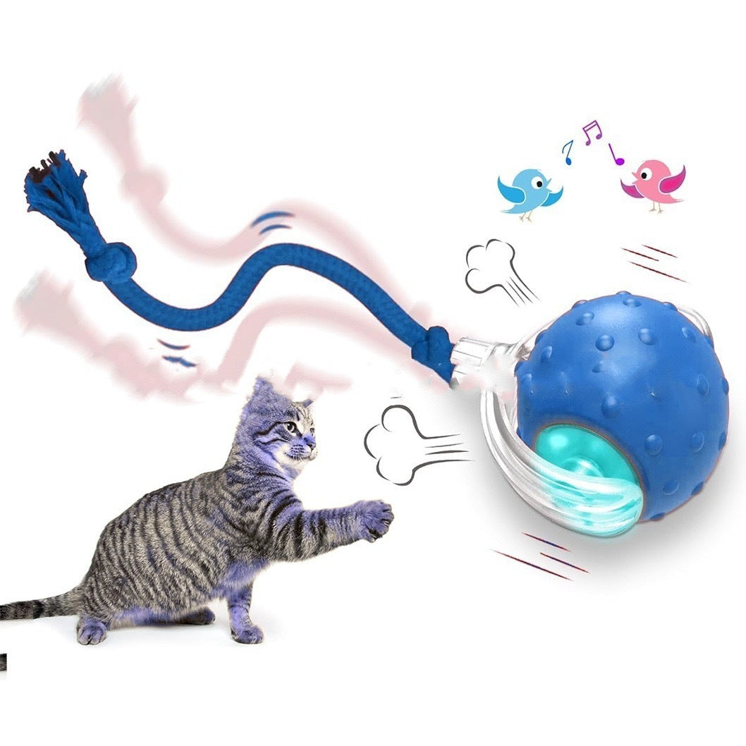 Balle Intelligente Interactive pour Chat – Jouet Automatique qui Bouge et Stimule l’Instinct de Chasse