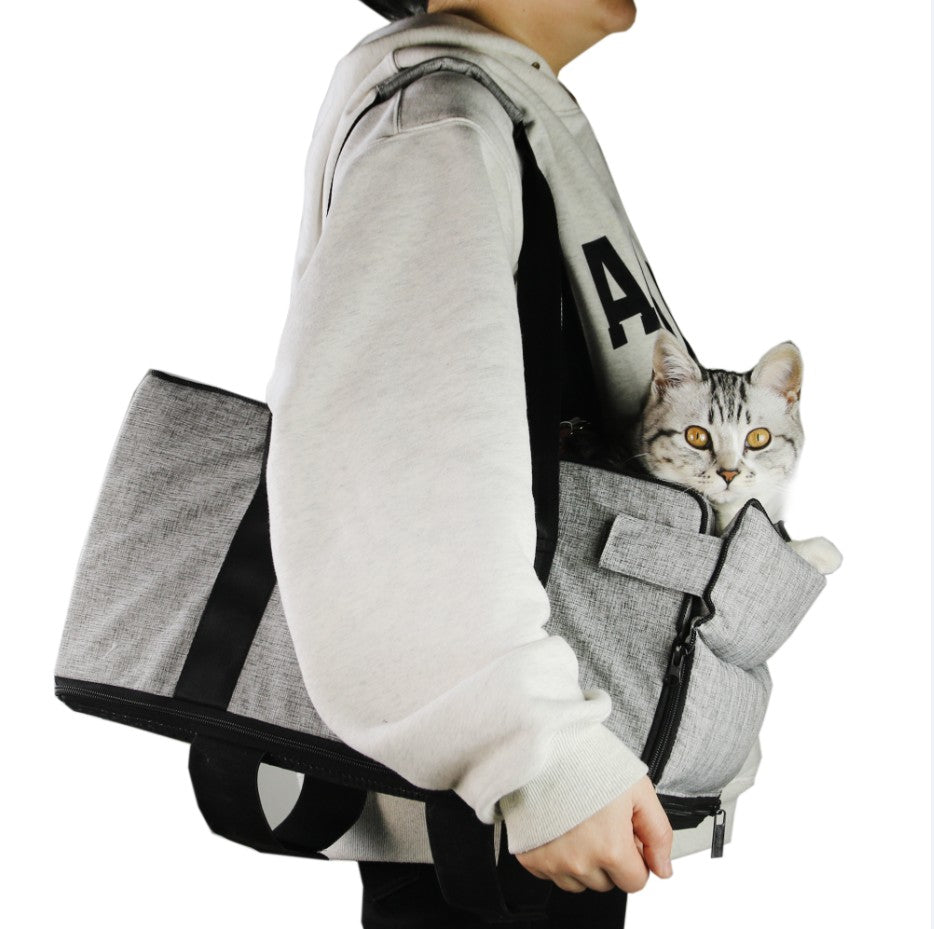 Sac de Transport Voiture 2-en-1 pour Chats et Chiens – Portable, Confortable et Sécurisé