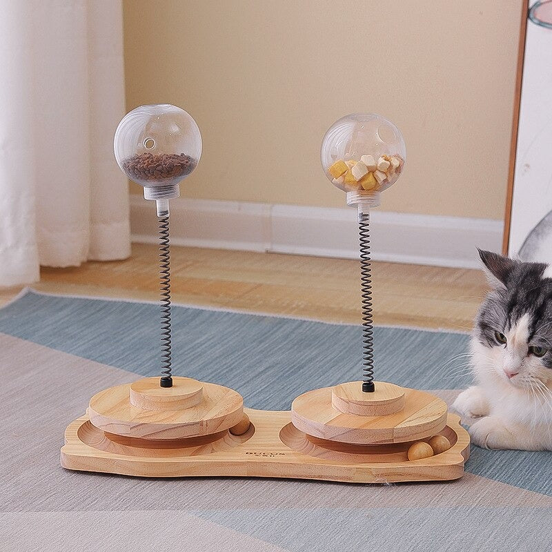 Balle Distributeur de Friandises pour Chats et Petits Chiens – Jouet Interactif Anti-Ennui