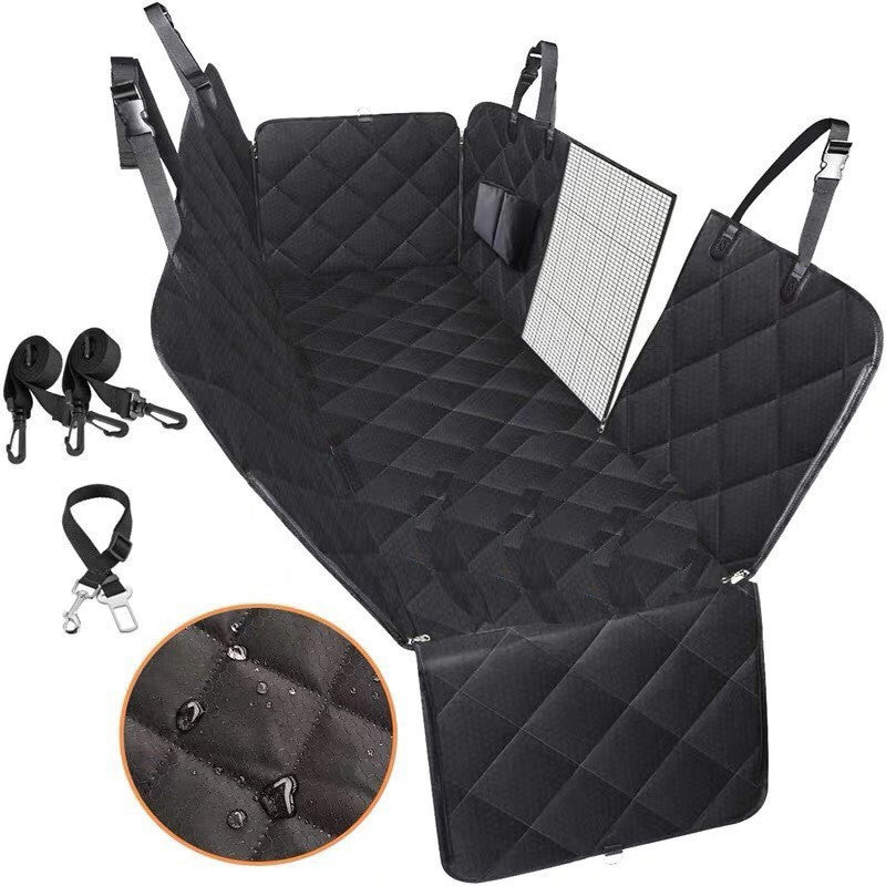 Housse de Siège Voiture Imperméable & Anti-Rayures pour Chien (Protection Totale + Filet Anti-Stress