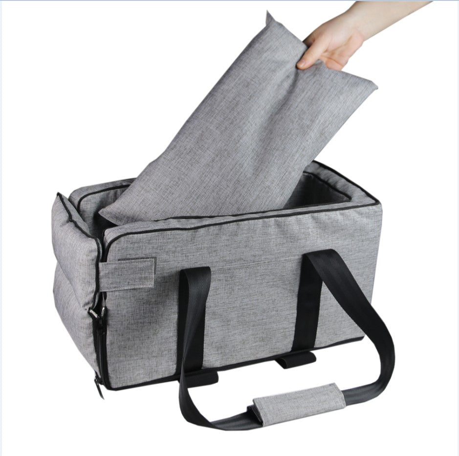 Sac de Transport Voiture 2-en-1 pour Chats et Chiens – Portable, Confortable et Sécurisé