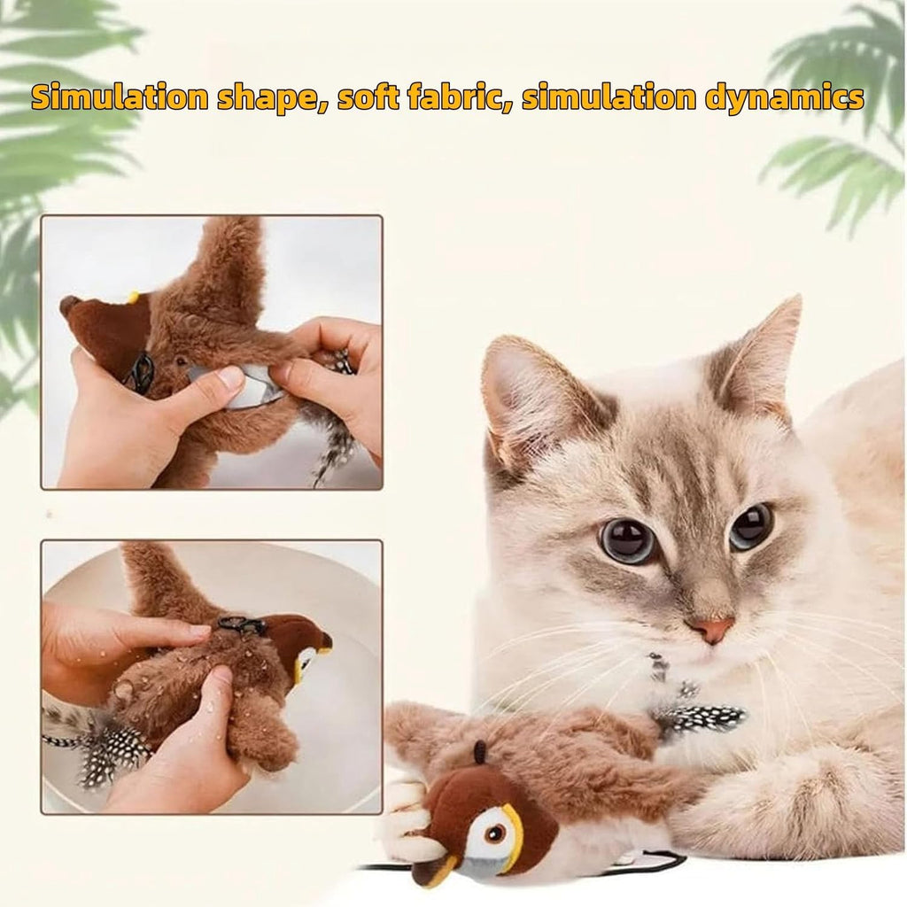 ChattyGazouille – L’Oiseau Volant Interactif qui Fait Gazouiller votre Chat ! 🐦✨