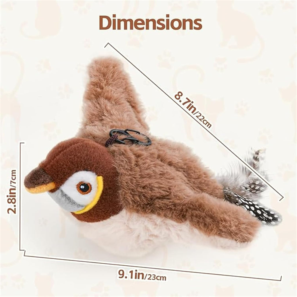 ChattyGazouille – L’Oiseau Volant Interactif qui Fait Gazouiller votre Chat ! 🐦✨
