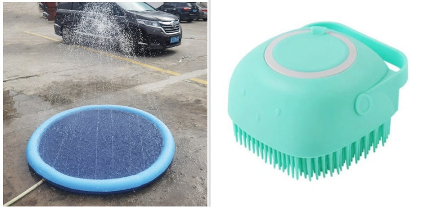 Tapis de Jeu Aquatique Interactif pour Animaux – Spray d’Eau Amusant pour Chiens et Chats, PVC Durable, Disponible en 100/150/170 cm