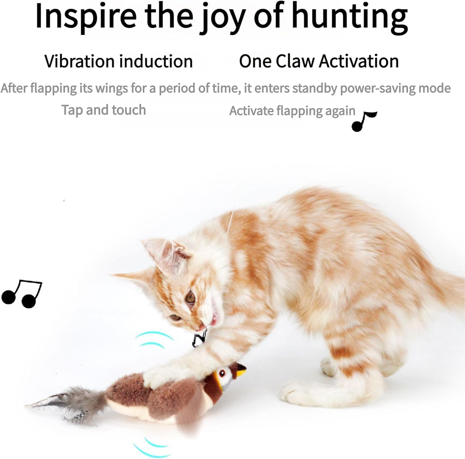 ChattyGazouille – L’Oiseau Volant Interactif qui Fait Gazouiller votre Chat ! 🐦✨